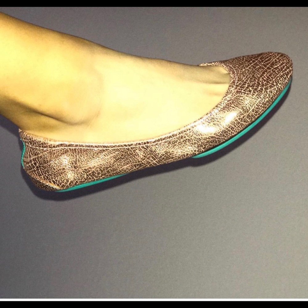 Tieks rose gold glam sz 9 GUC